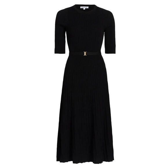 Veronica Beard Dresses & Skirts - NEW, Veronica Beard Elthea Rib-Knit Belted Midi-Dress in Black Size M #MD1141